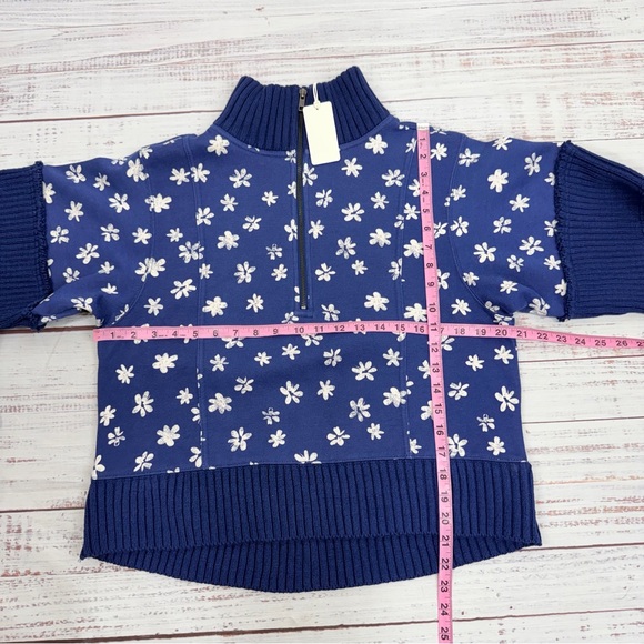 Anthropologie Size Medium Daily Practice Indy Half-Zip Pullover Sweatshirt NEW - Picture 11 of 15